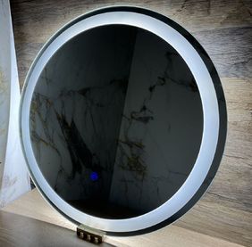 LED огледало за баня с осветление кръгло Ф60 или Ф80